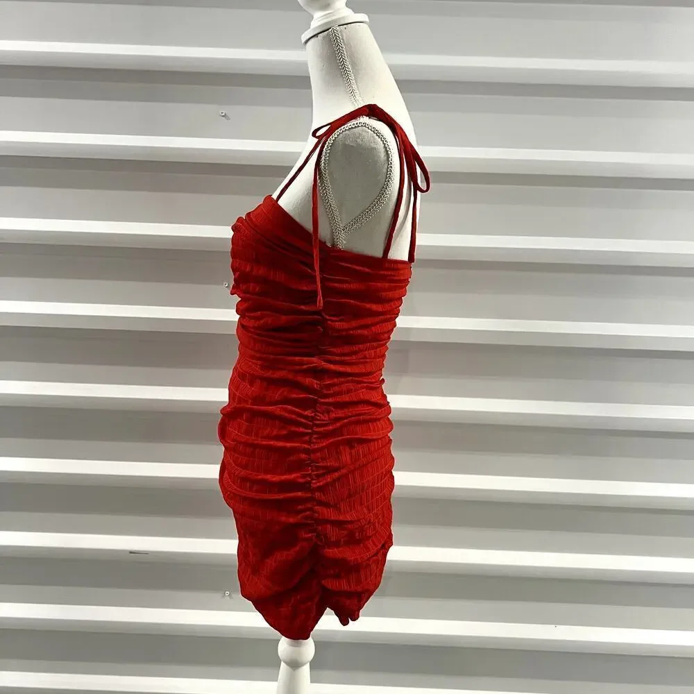 Lovers + Friends Revolve Amy Mini Dress Bodycon Red Size S - Picture 6 of 6